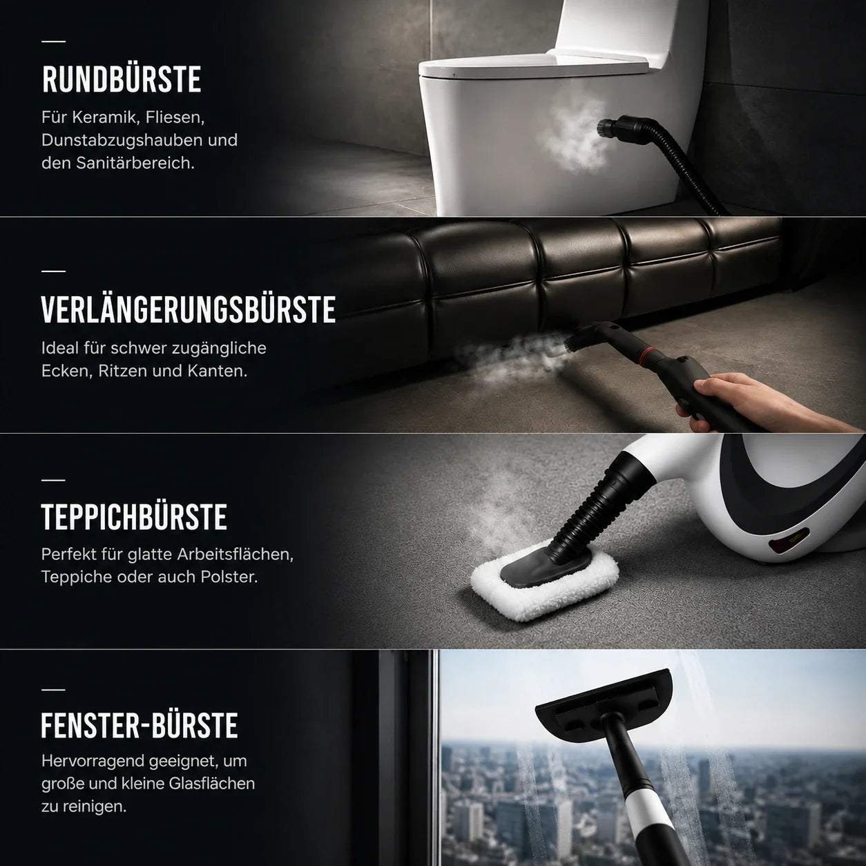 CleanDampf® Krachtige Hogetemperatuur Stoomreiniger