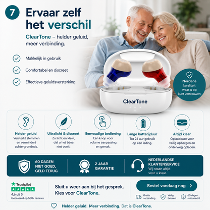 ClearTone™ – Helder geluid, waar u ook bent