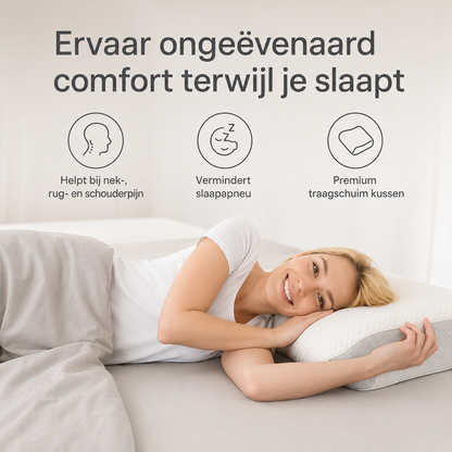 SomnoCloud™ - Ergonomisch Traagschuim Hoofdkussen