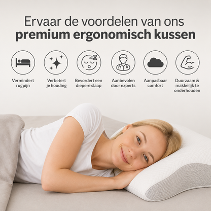 SomnoCloud™ - Ergonomisch Traagschuim Hoofdkussen