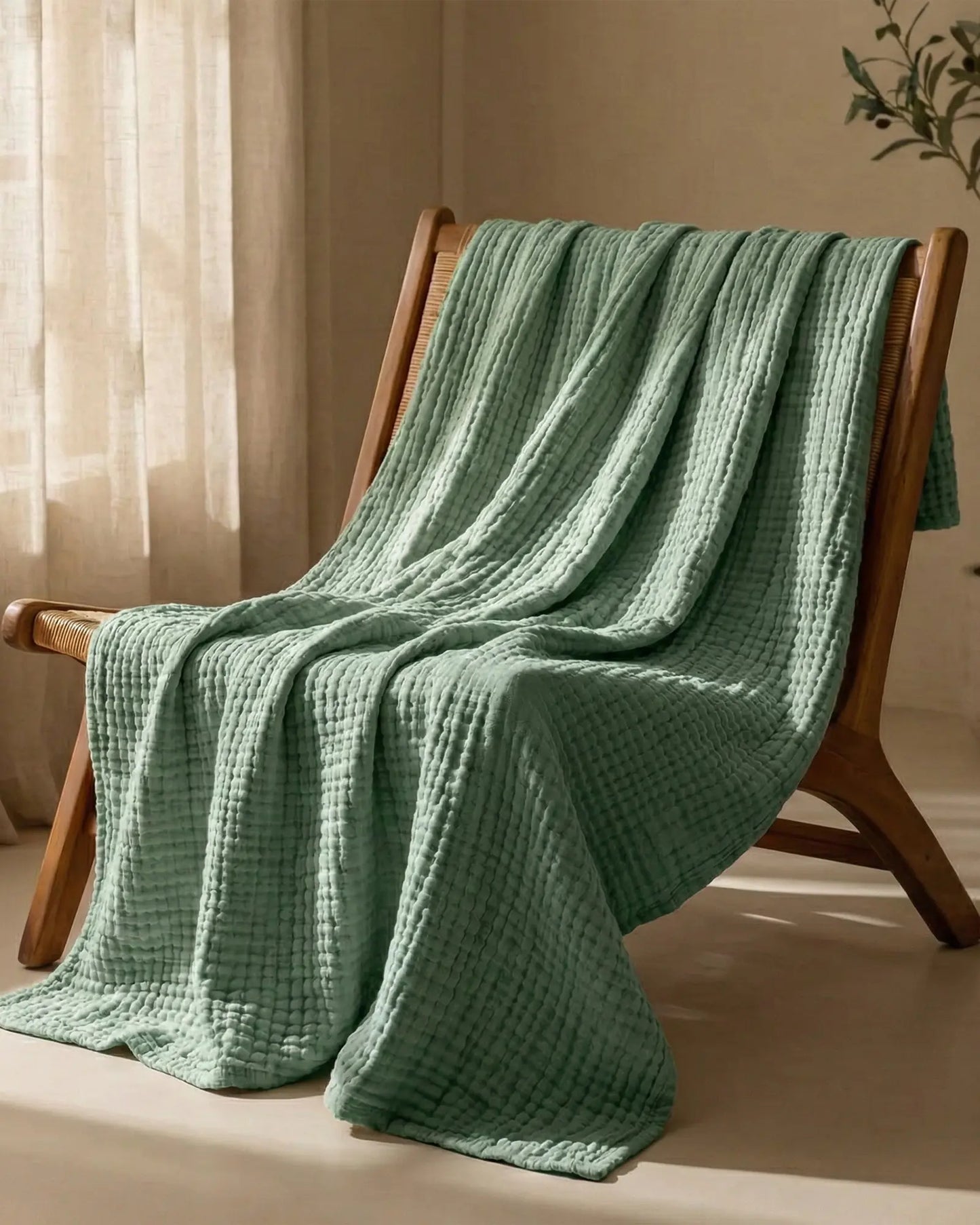 Nordena Premium Mousselinedeken – 100% Natuurlijk Katoen | 1+1 Gratis