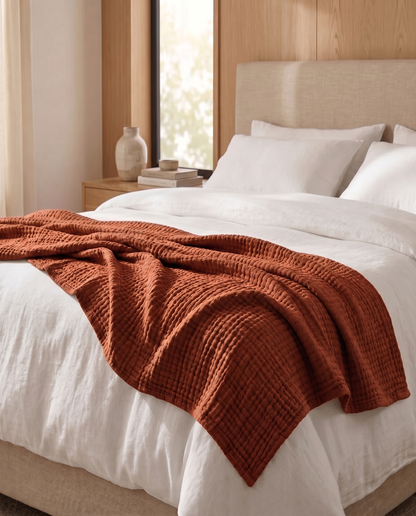 Nordena Premium Mousselinedeken – 100% Natuurlijk Katoen | 1+1 Gratis